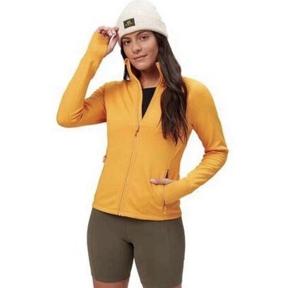 Stoic Tech Fleece Jacket Womens Small Full Zip Long Sleeve Athletic Green - Picture 6 of 6